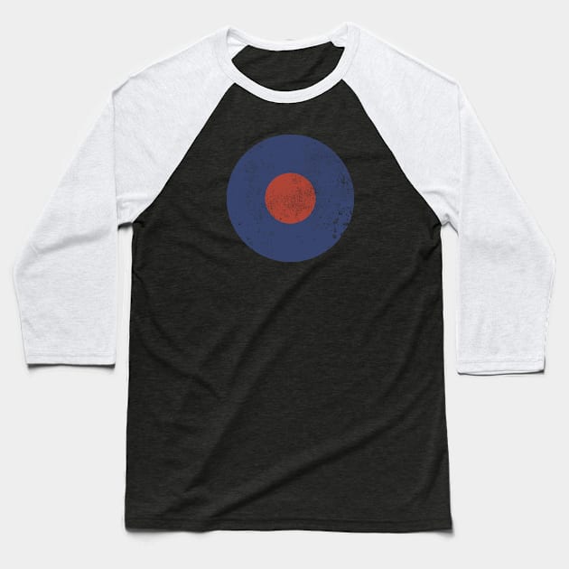 Royal Air Force (distressed) Baseball T-Shirt by TCP